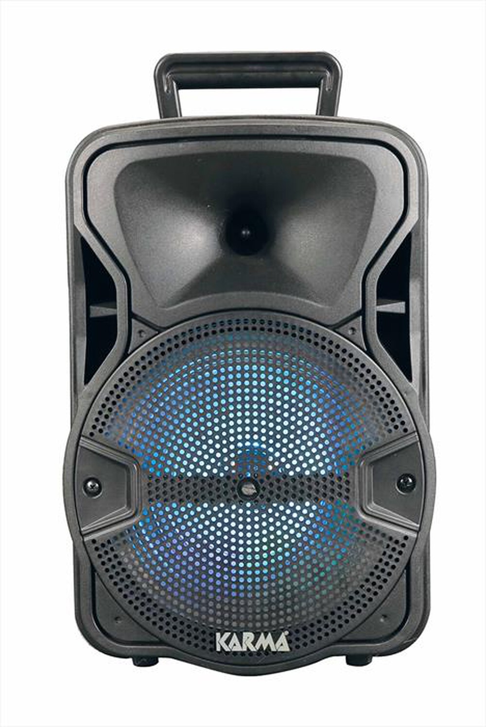 Karma Diffusore Amplificato Bluetooth Ricaricabile LED Nero Karaoke - immagine 4
